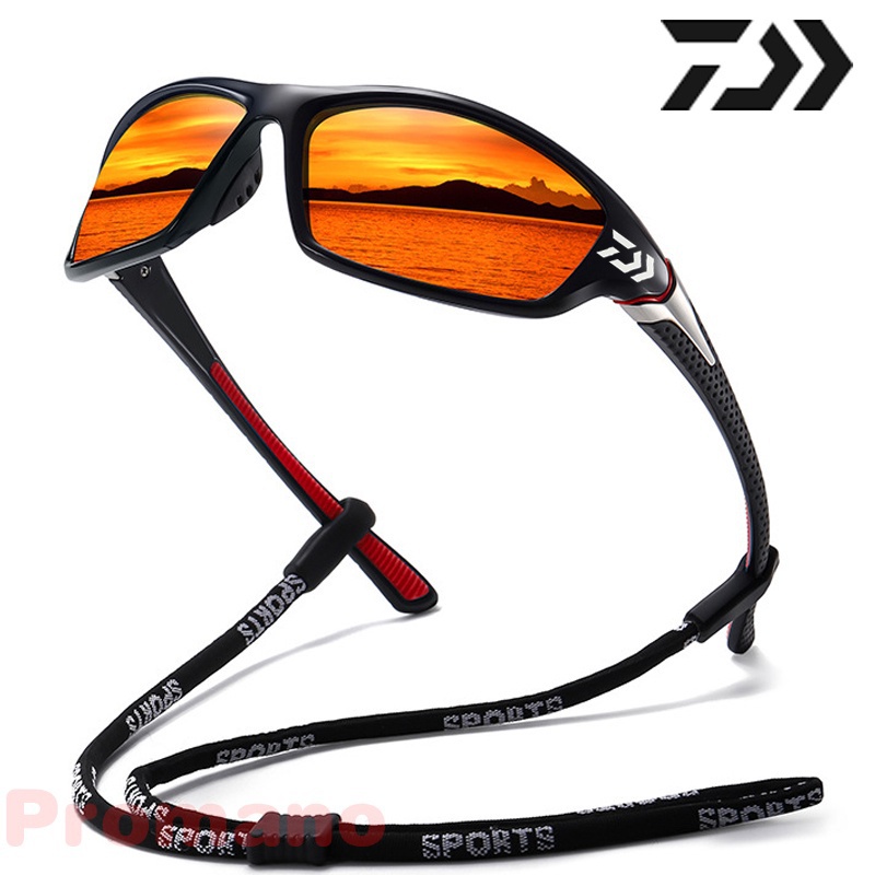 Daiwa แว ่ นตากันแดดตกปลาโพลาไรซ ์ ผู ้ ชายขับรถ Shades ชายแว ่ นตากันแดดเดินป ่ าตกปลาคลาสสิกแว ่ นตากันแดด UV400 แว ่ นตา