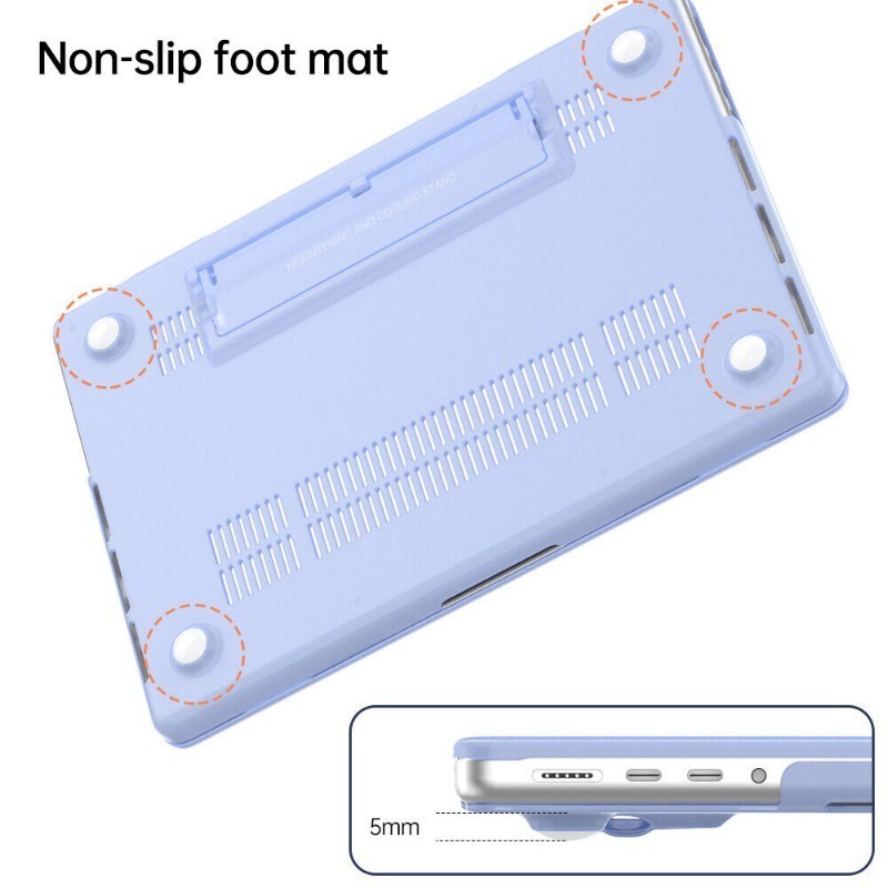 สําหรับ Macbook Air 13 นิ้ว A1466/A1369 A1932 2018/2019 A2179 (M1, 2020) A2337 กันกระแทก Slim Shell Stand แล็ปท็อปกรณี