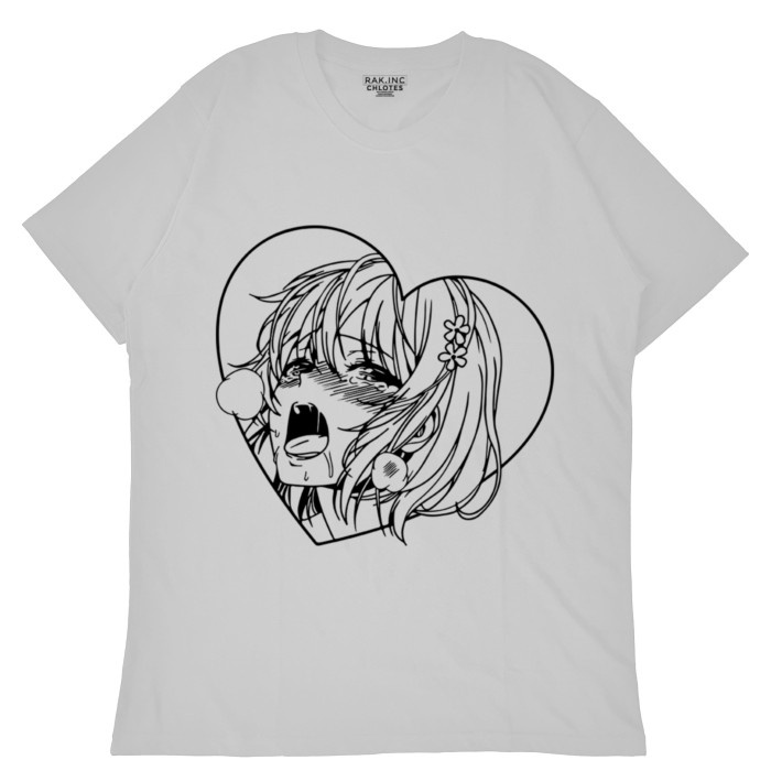 Baju Pria Kaos Anime Jepang WAIFU WIBU HENTAI  Tshirt Distro เสื้อยืดพิมพ์ลาย S-5XL