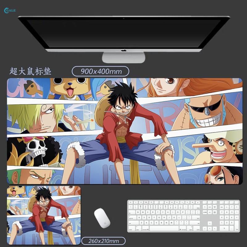 แผ่นรองเมาส์ ขนาดใหญ่ ลายการ์ตูนอนิเมะ One piece สําหรับเล่นเกมคอมพิวเตอร์ สํานักงาน - รูปที่ 6