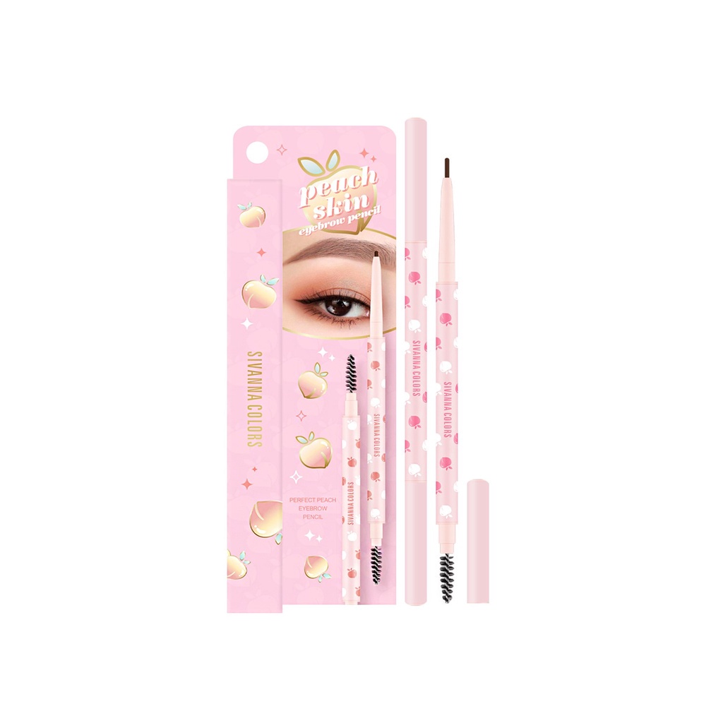 ของแท้·ส่งด่วน·ถูก Sivanna Perfect Peach Eyebrow Pencil #HF5098 : ซิวานน่า เพอเฟคท์ พีช อายบราว ดินสอเขียนคิ้ว dayse