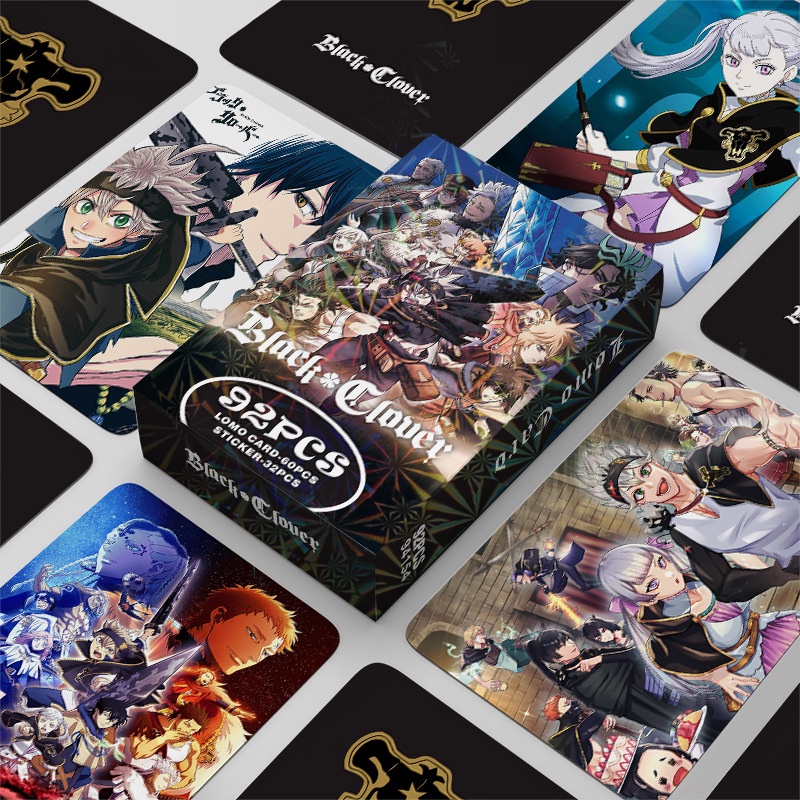 Black Clover Photocard Asta Lomo Card Postcard 92 ชิ้น ต่อกล่อง