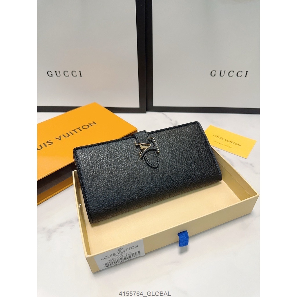 [คุณภาพสูง]L-Classic Long Wallet Mens and Womens Card Holder Fashion Wallet (พร้อมกล่อง)