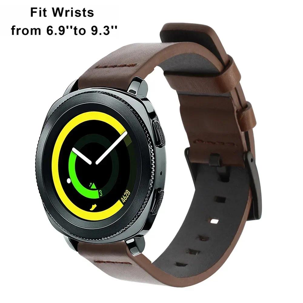 สายนาฬิกาข้อมือหนัง แบบปลดเร็ว 20 มม. 22 มม. 18 24 มม. สําหรับ Samsung Galaxy watch 3 Active2 40 44 มม. huawei watch gt 2 - รูปที่ 3