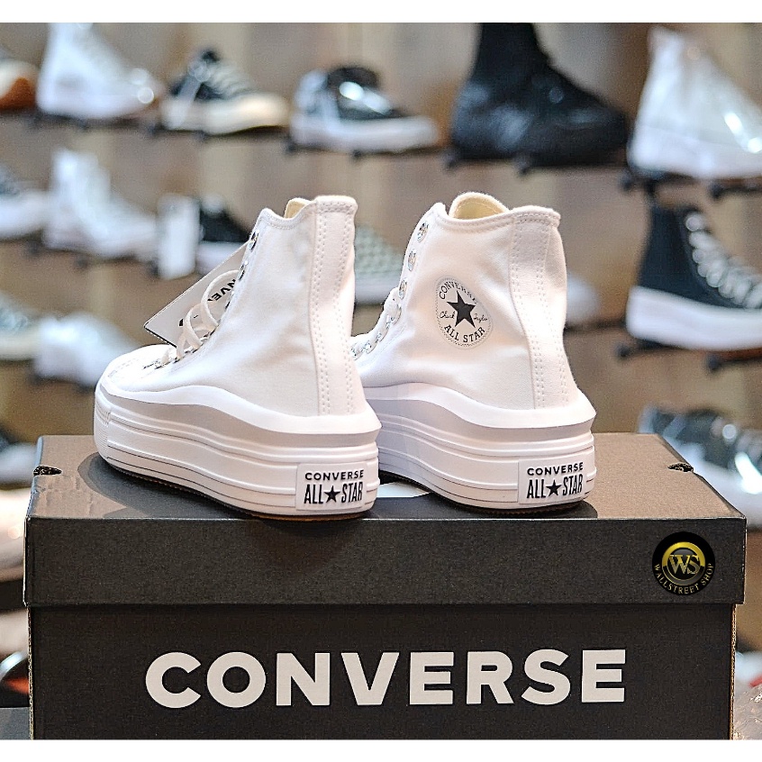 Converse Chuck Taylor All Star Move Platform HI - White - 568498CH1WTXXสินค้ามีพร้อมส่ง รองเท้า new