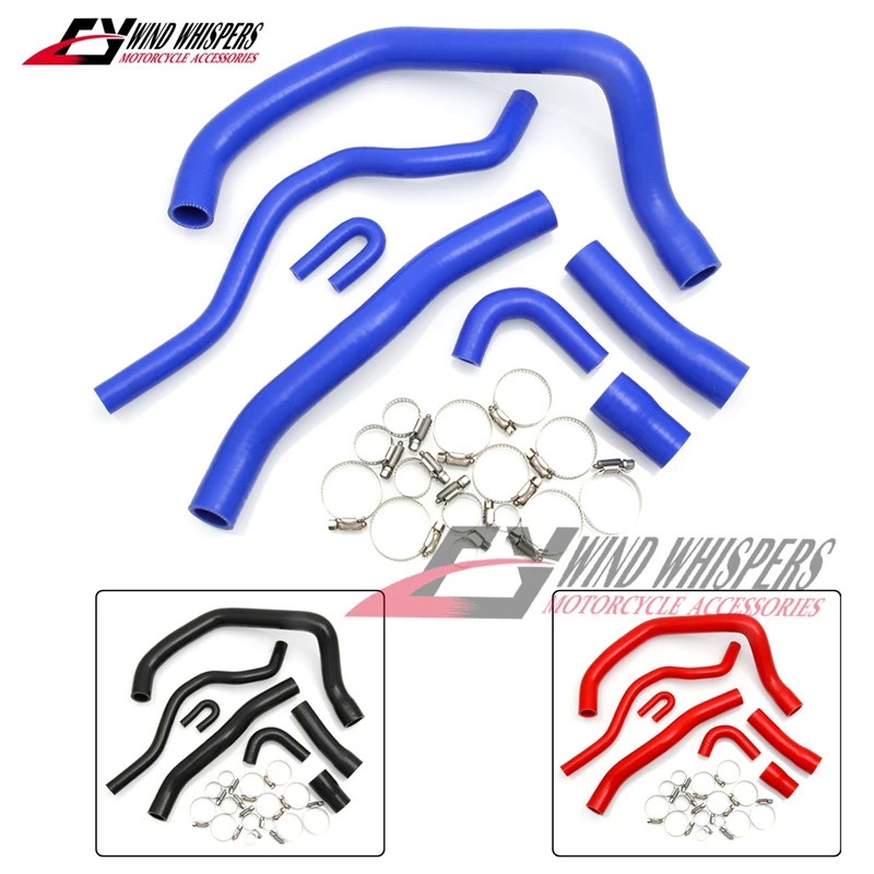 7XPCS หม้อน้ํารถจักรยานยนต์ซิลิโคน Coolant ท่อท่อน้ําพร้อม Clamp สําหรับ YAMAHA YZF-R1 YZF R1 2007 2