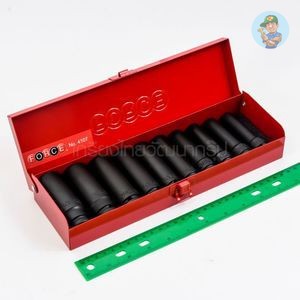 🎆 (F131-4107)  4107 ชุดบ๊อกซ์ลมยาว 6เหลี่ยม1/2" 10PCS ของแท้