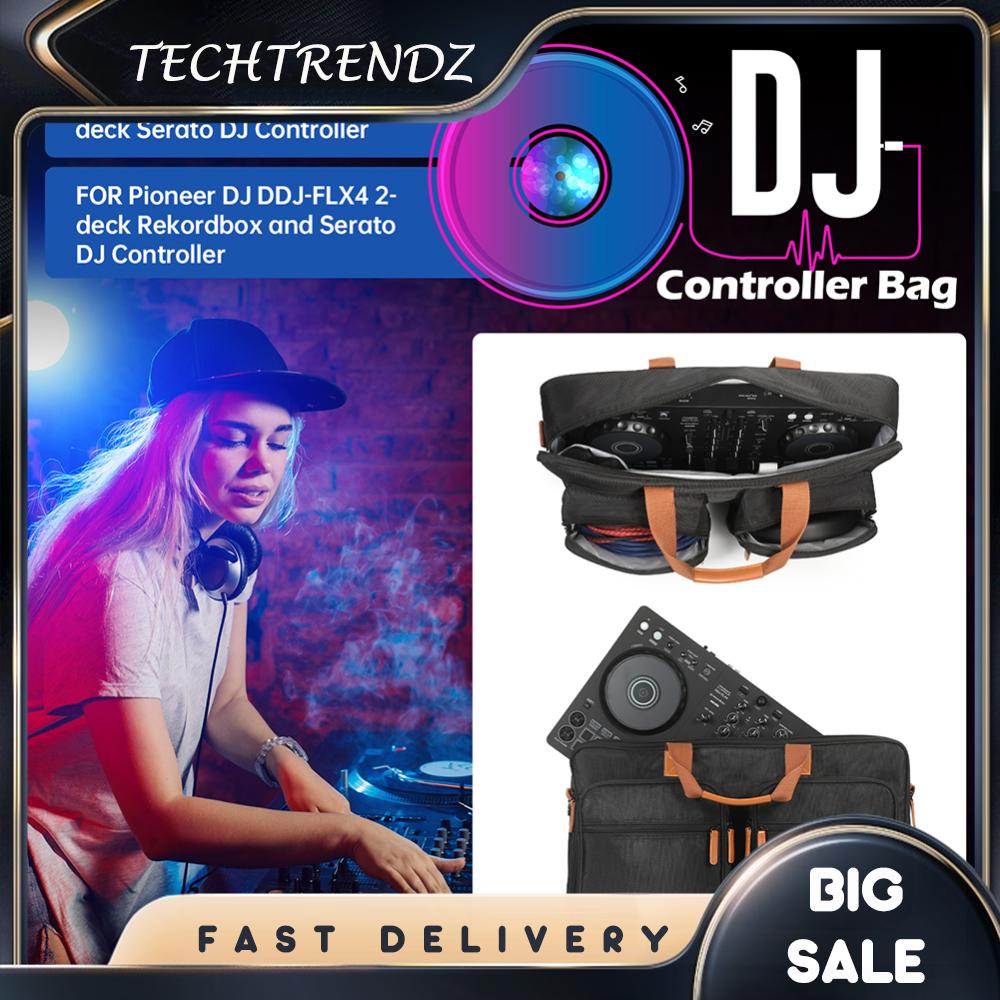 [techtrendz.th] กระเป๋าเก็บเครื่องเล่นดีเจ กันฝุ่น แบบพกพา สําหรับ Pioneer DJ DDJ-FLX4 DDJ-REV1
