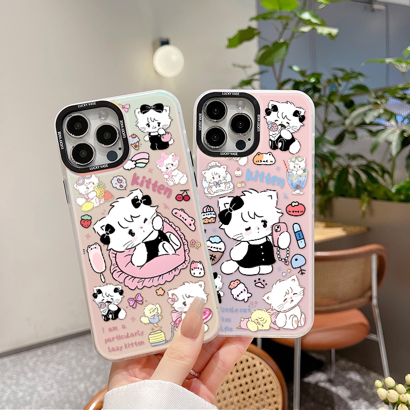 พร้อมส่งในไทย🌈ขนมสำหรับลูกแมว เหมาะสำหรับoppo a31 a3s a17 a5s a53 a54 a15 a57 a95 a76 a96 TPU ป้องกั