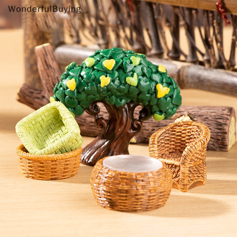 Wbth ตะกร้าไม้ไผ่ ที่ตักขยะ เฟอร์นิเจอร์จิ๋ว สําหรับตกแต่งบ้านตุ๊กตา 1/12
