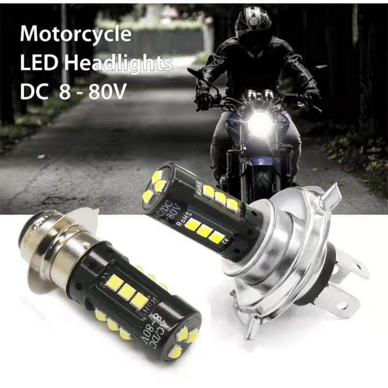 1PC รถจักรยานยนต์ LED ไฟหน้า H7 Hi/Lo Beam 6000K 45W มอเตอร์ไซด์ Universal Honda Yamaha Kawasaki Mod