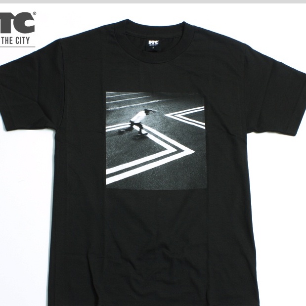 ไฟ! เสื้อยืดคอกลม แขนสั้น ผ้าฝ้ายแท้ พิมพ์ลาย Skateboarding Street Palace FTC BYLINE สําหรับผู้ชาย แ
