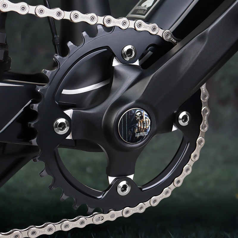 Muqzi Crank ฝุ่น MTB ขวา Hollow Crank แขนหมวกป้องกันจักรยาน Crankset Ultralight ปลั๊กจักรยานถนน Bolt - รูปที่ 3