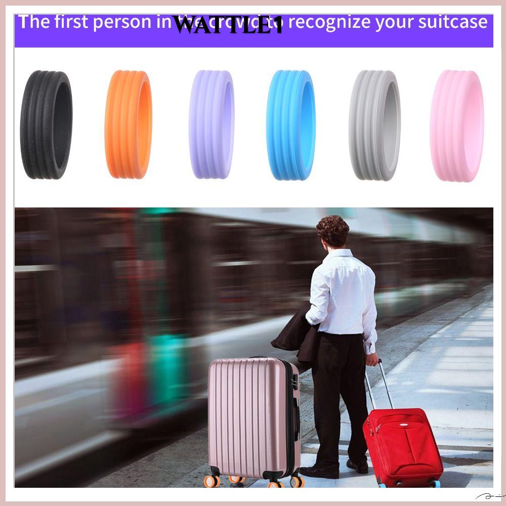 Wttle อะไหล่ซิลิโคนป้องกันล้อกระเป๋าเดินทาง ลดเสียงรบกวน 4 8 ชิ้น ต่อชุด