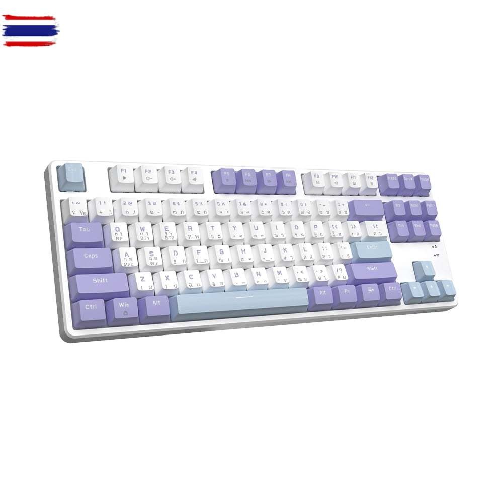 WIRELESS/BLUETOOTH KEYBOARD AJAZZ AK872 MOUNTAIN MIST - RED SWITCH