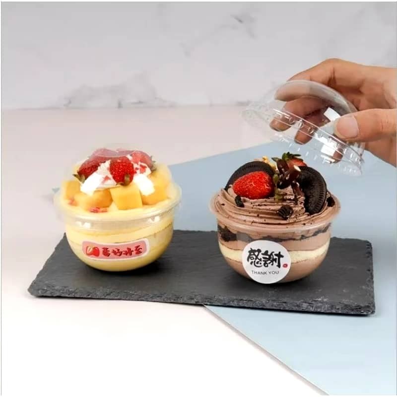 Bobo cake cup U-shaped fat cup mousse mille-layer cake cup milkshake pudding cup dessert wood bran c