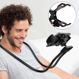 Lazyneck Lazypod Lazy Neck Flexible Model Jepit Phone Holder Leher Record Live Dada Tanpa Tangan No Hand Leher Penahan Handphone Tidur Penyangga HP Dada Penjepit Jepitan Gantung Kursi Mobil Chest Harness Belt Strap Foam Smartphone Multifungsi