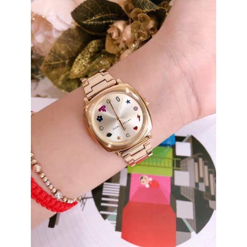 พร้อมสต็อก ！Marc jacobs MJ3548 MJ3549 MJ3550 - 34 mm 100% authentic brand name for women