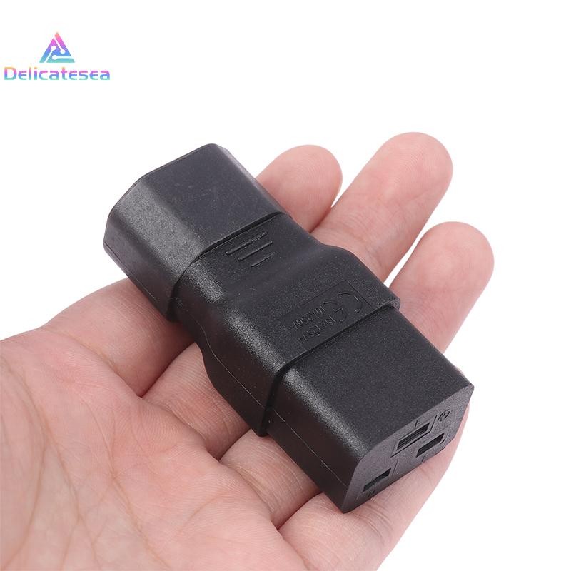 [Delicatesea] Ups PDU ชายหญิง EU US ปลั๊กไฟอะแดปเตอร์ซ็อกเก็ต Universal IEC320 C13 C14 ถึง C5 C6 C7 C8 C19 C20 C21 แปลงเชื่อมต่อใหม่