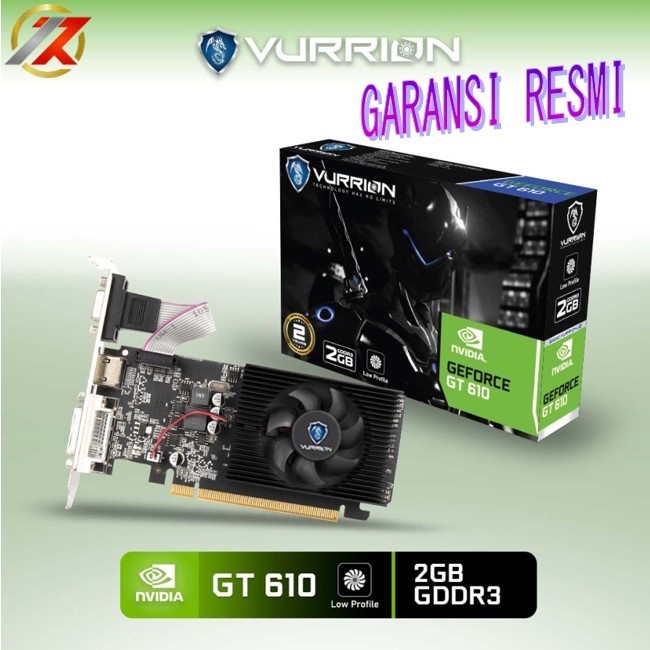 VGA VURRON NVIDIA GeForce GT 610 2 GB DDR3 64 BIT GT610 2GB ไม่ใช่ 710