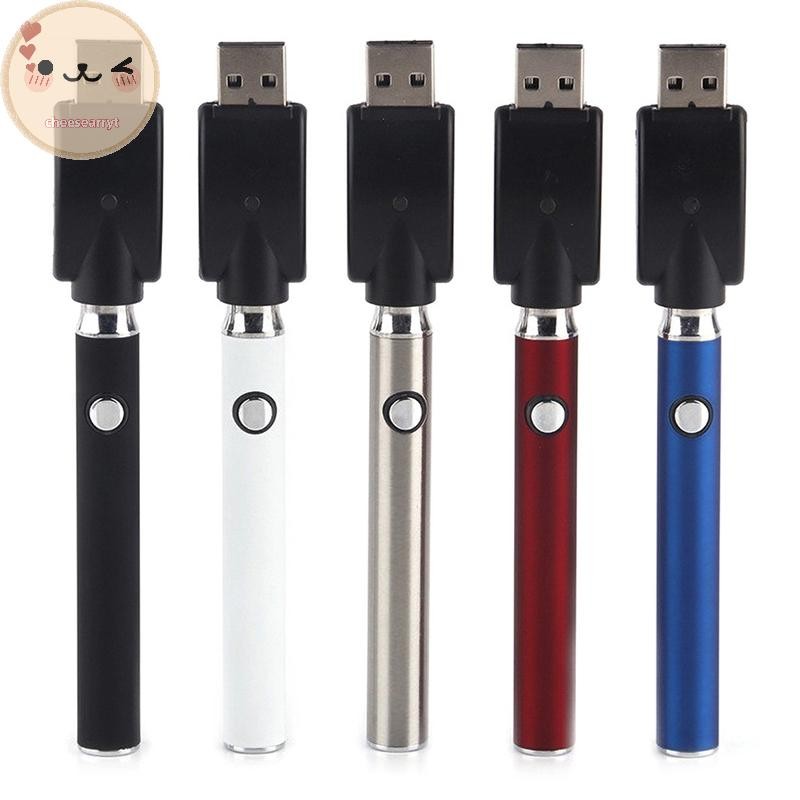 Chee 510 Thread Battery Cart Pen ปรับแรงดันไฟฟ้าได้ Smart Power Pen เข้ากันได้กับตลับหมึก, ชุดหัวแร้งพร้อมการชาร์จ USB EN