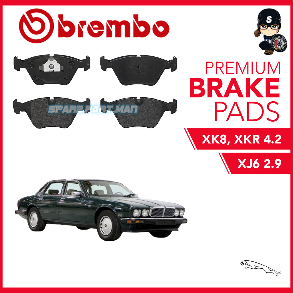 ผ้าเบรคหน้า BREMBO (1 ชุด) - Jaguar XJ6 2.9, Jaguar XK8, XKR 4.2