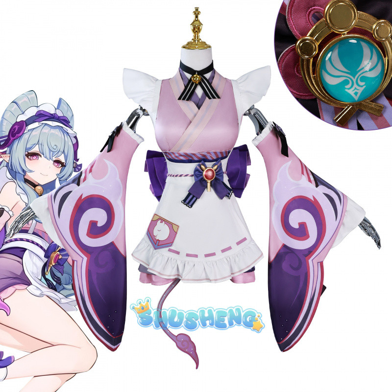 Genshin impact Mizuki คอสเพลย์เครื่องแต่งกาย Yumemizuki Mizuki คอสเพลย์วิกผม