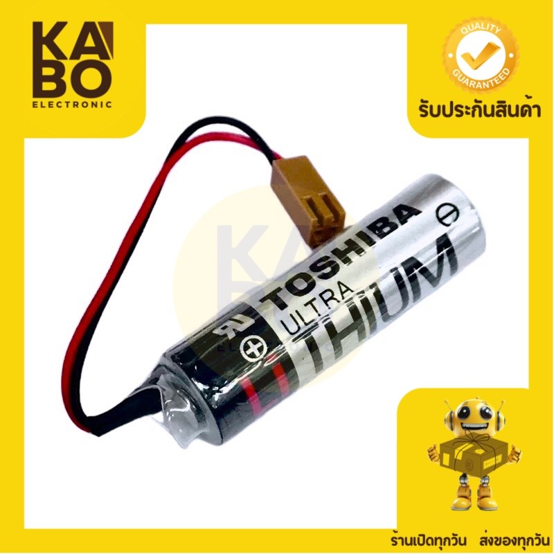 Battery Lithium ER6V/3.6v Toshiba 2400mAh แบตเตอรี่ลิเธียม แจ็คน้ำตาล