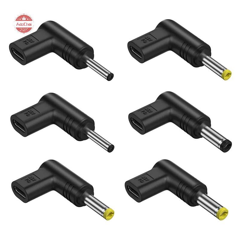 Adachoi USB C PD ถึง DC Power Connector Universal 5/9/12V ประเภท C ถึง DC แจ็คปลั๊กชาร์จอะแดปเตอร์แปลงสําหรับเราเตอร์แท็บเล็ตพัดลมขนาดเล็ก TH