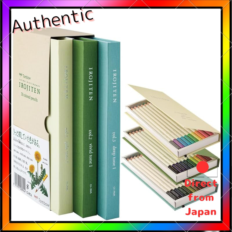 Tombow Pencil Colored Pencils 30 Colors (Book Type) Color Dictionary Volume 1 (30 Colors Gathered from Nature) CI-RTA