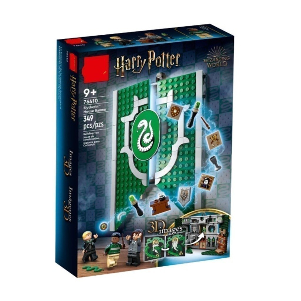 Ba Hobby HM3 เข้ากันได้กับ Harry Potter/Slytherin House Banner/7410/87013/Building Block/Boy/Toy EH6
