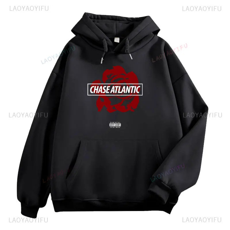 [ในสต็อก] unisex Rose Chase Atlantic Graphic hoodie ผู้ชายผู้หญิง hoodie VINTAGE Harajuku streetwear แฟชั่นเสื้อแขนยาวสน