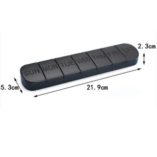 Nicesi รายสัปดาห์ยา,มินิแบบพกพายา Dispense Pill, 7 กริดกล่องยาขนาดใหญ่ความจุแท็บเล็ตคอนเทนเนอร์ยา Organizer