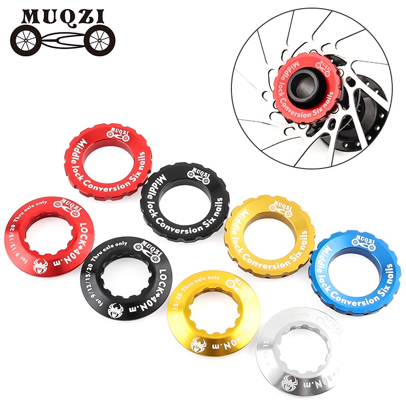 Muqzi Center Lock Cover Bike 6 Bolt Disc To Center Lock Ring Adapter