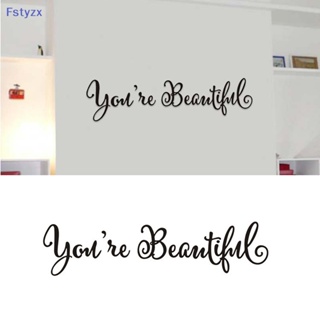 Fstyzx สติกเกอร์กระจก ลายตัวอักษร With Youre สวยงาม สําหรับติดตกแต่งผนังบ้าน หน้าต่าง ห้องนั่งเล่น 1 ชุด FY