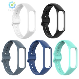 สายนาฬิกาข้อมือซิลิโคน กันน้ํา สําหรับ Samsung Fit-E SM-R375 [Hidduck.th]