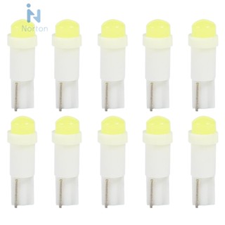 [Norton.th] หลอดไฟอ่านหนังสือ T5 3D COB LED สําหรับรถยนต์ 10 ชิ้น