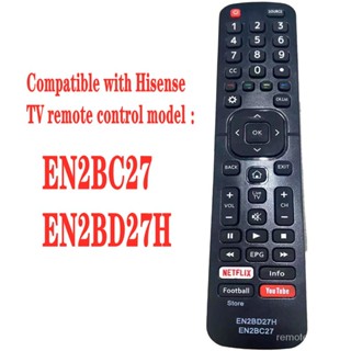 Dévant Hisense รีโมตคอนโทรลสมาร์ททีวี EN2BD27H EN2BC27 แบบเปลี่ยน สําหรับ TV 50K303 55K303V2 43A5605 39A5605 32A5605 32E5600 43E5600 40E5600 32LTV900 39LT