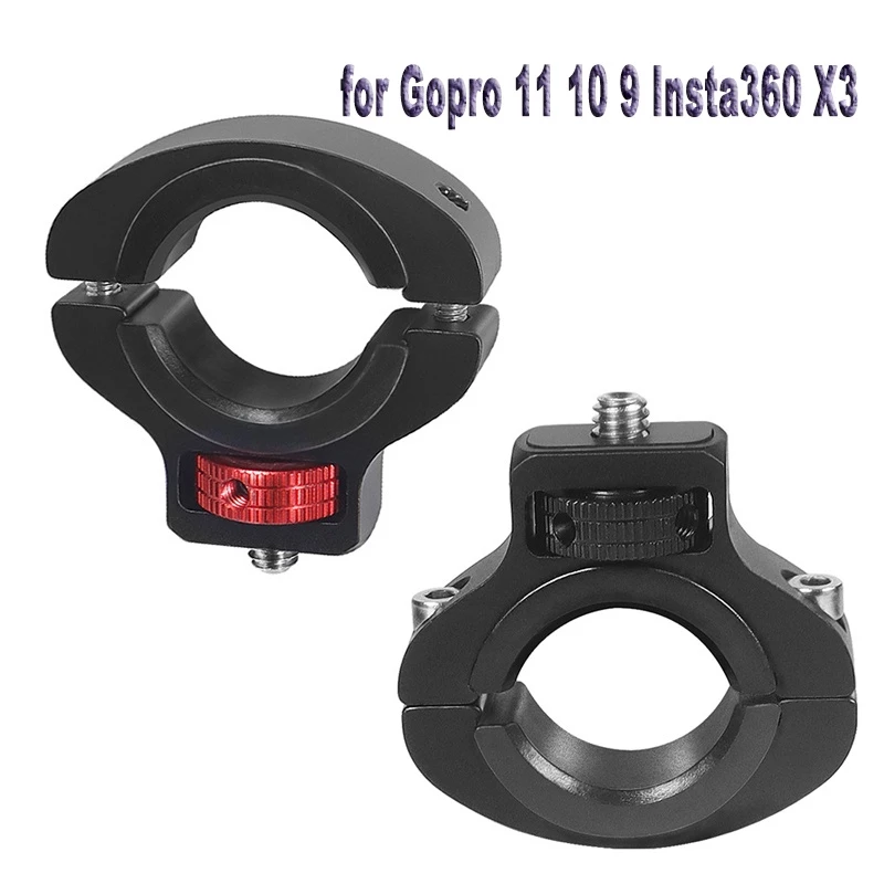 รถจักรยานยนต์Handlebarคลิป1/4 สกรูจักรยาน Seatpost ClampสําหรับGopro 11 10 9 Insta360 X3 Actionกล้องอุปกรณ์เสริม thumbnail 3