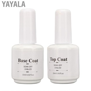 Yayala Nail Base Top  Set  Safe Wear Resistant Odorless UV Gel Polish for Salon