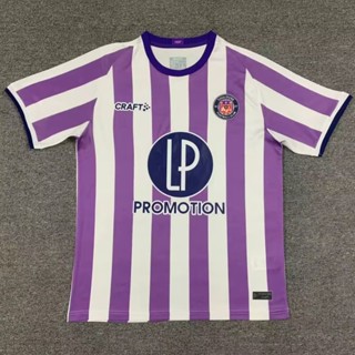 เสื้อกีฬาแขนสั้น ลายทีมชาติฟุตบอล Toulouse Home Club Jersey S-XXL 23-24 ชุดเหย้า สําหรับผู้ชาย