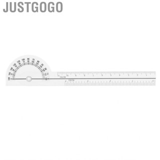 Justgogo Goniometer Joint Range Motion Protractor 180 Degree Transparent Clear  Finge