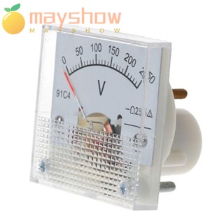 Mayshow แผงมิเตอร์อะนาล็อก วัดแรงดันไฟฟ้า ความแม่นยําสูง 91C4-V DC 0-5V 20V 30V 100V 150V 250V Class 2.5