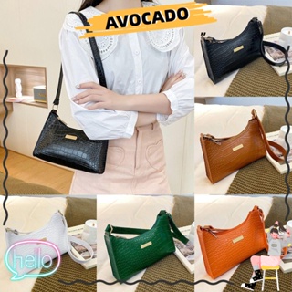 Avocarr กระเป๋าสะพายไหล่ ใต้วงแขน หนัง PU ขนาดเล็ก สีพื้น เรียบง่าย สําหรับผู้หญิง