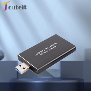 Tcuteit กล่องฮาร์ดไดรฟ์ภายนอกไร้สาย 6Gbps สําหรับโซลิดสเตทไดรฟ์ 30 * 30/50 MSATA