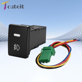 Tcuteit สวิตช์ไฟตัดหมอกรถยนต์ ทองแดงบริสุทธิ์ 12V 24V สําหรับ Camry