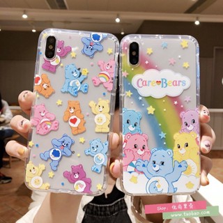 🌈-พร้อมส่งในไทย-เคสซิลิโคน สกรีนลายการ์ตูนแคแบร์ TPU นิ่ม ใช้สำหรับIPทุกรุ่น #309