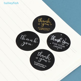 Tuilieyfish สติกเกอร์ฉลาก Thank You สําหรับติดตกแต่งสมุดจดหมาย 500 ชิ้น