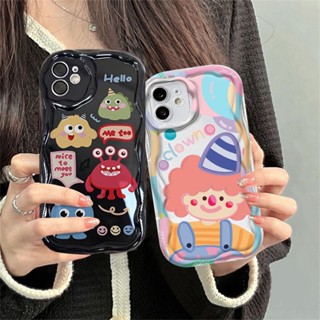 เคสโทรศัพท์มือถือ TPU นิ่ม ลายการ์ตูนมอนสเตอร์ และตัวตลก 3D หลากสี สําหรับ Infinix Hot 30i Note 12 G96 Hot 12 Play 11 Play 9 Play 10 Play Smart 5 Smart 6 HOSTR