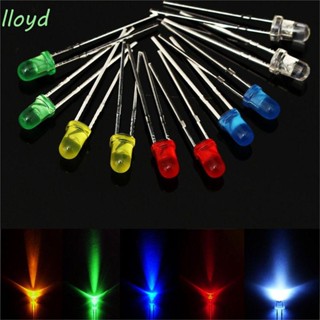 Lloyd ชุดไดโอดเปล่งแสง LED สีแดง สีฟ้า สีเหลือง สว่างมาก 5 มม. 200 ชิ้น